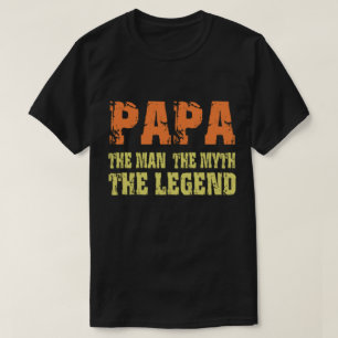 T-shirt Papa l'homme le mythe la légende