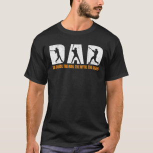 T-shirt Papa L'Homme Le Mythe La Légende Baseball Père