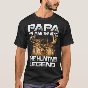 T-shirt Papa L'Homme Le Mythe La Légende De La Chasse