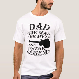 T-shirt Papa l'homme le mythe la légende de la guitare