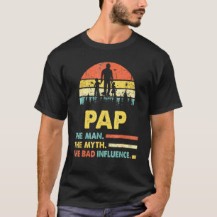T-shirt Papa l'homme le mythe la mauvaise influence Fête d