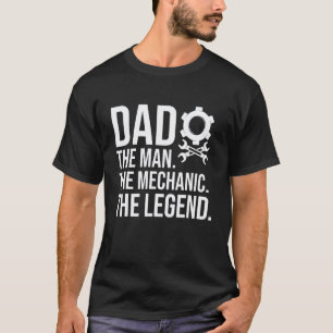 T-shirt Papa L'homme Mécanicien Légende Père Papa Spéciali