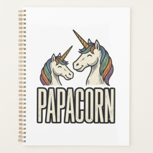T-Shirt Papa Licorne Papa Gravure Vintage Des