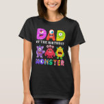 T-shirt Papa Little Monster Kids 1st Birthday Party Family<br><div class="desc">Papa Petit Monster Enfants 1er Anniversaire Famille Monster.</div>