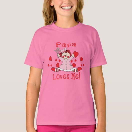 T-shirt Papa Love m'a Rag Doll (Devant)