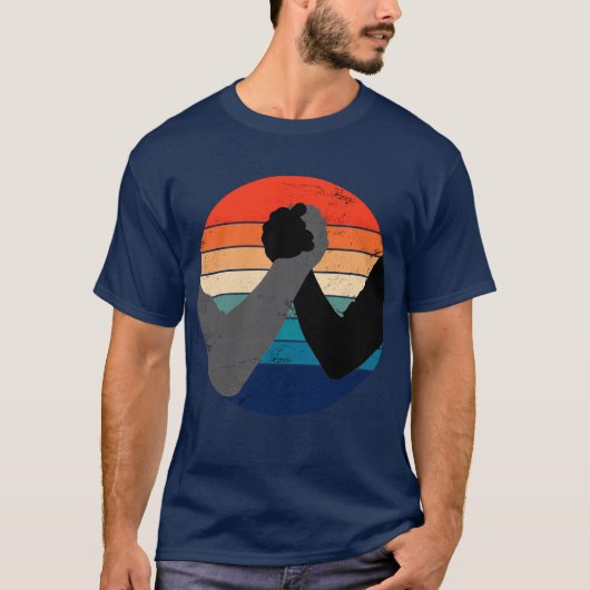 T-shirt Papa luttant contre le bras (Devant)