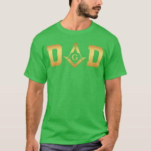T-shirt Papa maçon Franc-Maçon rétro amis rétro