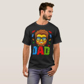 T-shirt Papa Maître Constructeur Briques Blocs Pères (Devant entier)