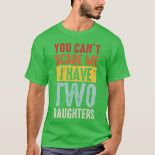T-shirt Papa Maman Vintage Tu Ne Peux Pas Moi J'Ai Deux
