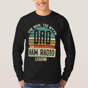 T-shirt Papa Man Myth Ham Radio Légende Fête des pères Ext