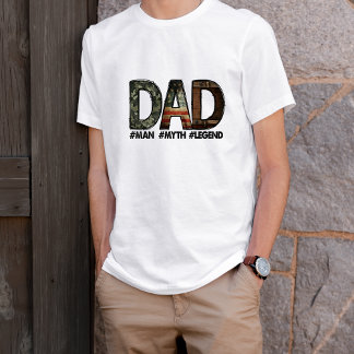 T-shirt Papa Man Myth Légende Fête des pères