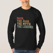 T-shirt Papa Man Myth Légende Pour Hommes Drôle Père Cadea (Devant)