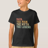 T-shirt Papa Man Myth Légende Pour Hommes Drôle Père Cadea (Devant)