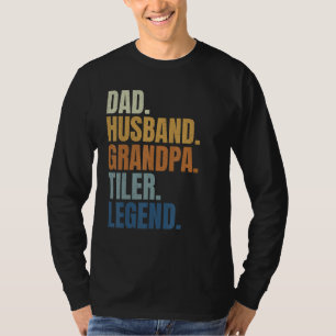 T-shirt Papa mari carreleur légende poseur de carrelage in