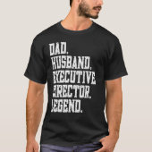 T-shirt Papa Mari Directeur exécutif Légende (Devant)