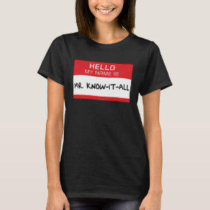 T-shirt Papa Mari Frère Monsieur Je-Sais-Tout
