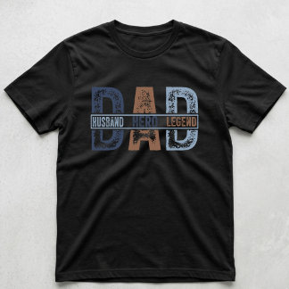 T-shirt Papa Mari Héros Légende Fête des Pères