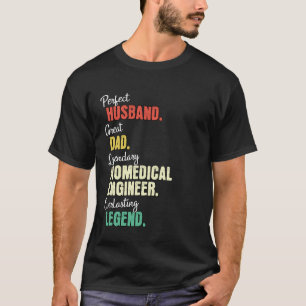 T-shirt Papa Mari Ingénieur biomédical
