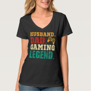 T-shirt Papa Mari Jeu Légende Vidéo Gamer Da Père