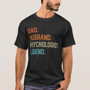 T-shirt Papa Mari Psychologue Légende pour la Fête des pèr