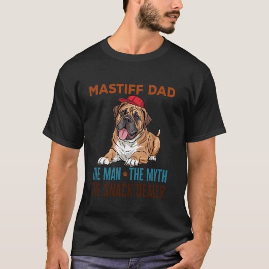 T-shirt Papa Mastiff (Devant)