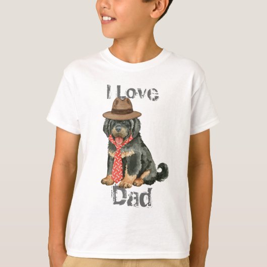 T-shirt Papa Mastiff Tibétain (Devant)