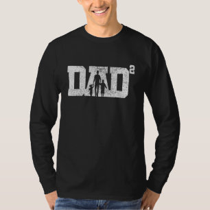 T-shirt Papa Mens Au Pouvoir De 2 - Double Papa 1
