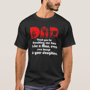 T-shirt Papa Merci Pour M'Avoir Enseigné Comment Être Un H