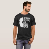 T-shirt Papa Mesure Coupe Chandail Handyman Père Day (Devant entier)