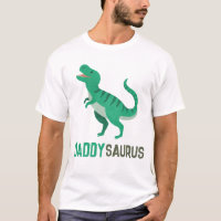 Papa mignon Dinosaure Vert T-Rex Pères