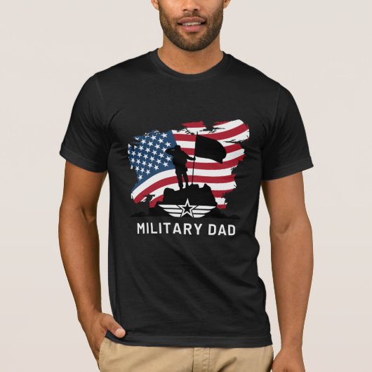 T-shirt Papa militaire (Devant)