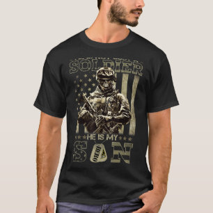 T-shirt Papa militaire Il n'est pas juste un soldat Il est