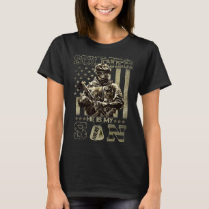 T-shirt Papa militaire Il n'est pas juste un soldat Il est