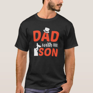 T-shirt Papa moderne avec son fils Fête des pères Papa