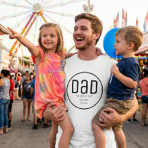 Papa Moderne Dates Simples Noms des Enfants