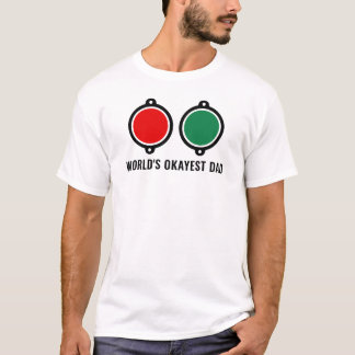 T-shirt Papa Moyennement Génial du Monde Feux de Navigatio