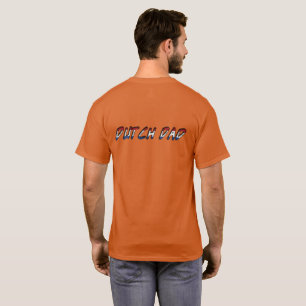 T-shirt Papa néerlandais la typographie néerlandaise de