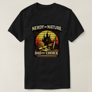 T-shirt Papa nerd par nature, papa par choix - Jeu de rôle