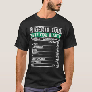 T-shirt Papa nigérian Cadeaux Papa Héros nutritionnel Père