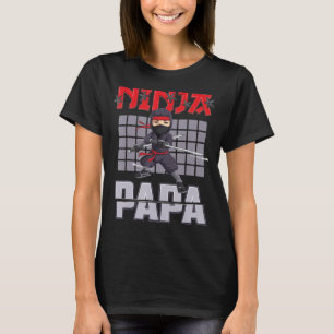 T-shirt Papa Ninja Idées de fête d'anniversaire Anniversai
