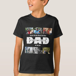 T-shirt Papa, Nous t'aimons – Fête des Pères 6 Photo Colla