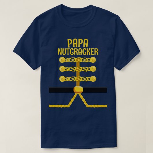 T-shirt PAPA Nutcracker Correspondance de famille Noël (Design devant)