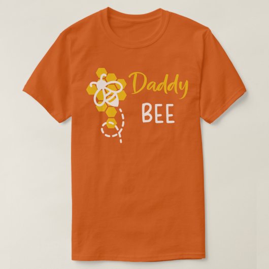 T-shirt Papa Of Bee 1st Birthday Outfit First bee day (Design devant)
