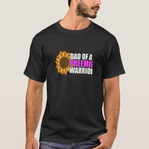T-shirt Papa Of Preemie Warrior Prematurité Sensibilisatio