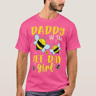 T-shirt Papa Of The Bee Day Girl Hive Family Correspondant