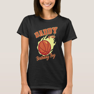T-shirt Papa Of The Birthday Boy Basketball Famille Annive