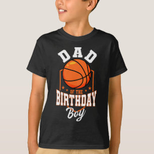 T-shirt Papa Of The Birthday Boy Basketball Thème Annivers