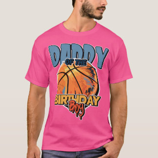 T-shirt Papa Of The Birthday Boy Basketball Theme Matchin