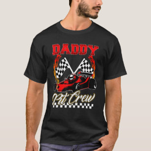 T-shirt Papa Of The Birthday Boy Car Racing Birthday Crew