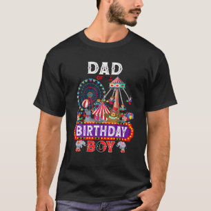 T-shirt Papa Of The Birthday Boy Carnival Circus Thème 1er